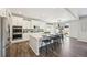 Kitchen featuring white cabinets, stainless steel appliances, and an island at 15993 E 112 Pl, Commerce City, CO 80022