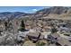 Expansive aerial shot of the neighborhood and property with scenic mountain views in the background at 1003 N Jackson St, Golden, CO 80403