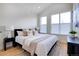 Spacious bedroom with vaulted ceilings and natural light at 4391 Zenobia St, Denver, CO 80212