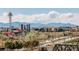 Aerial view of the community, showing nearby attractions and mountain views at 1801 Wynkoop St # 205, Denver, CO 80202