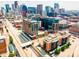 Aerial view of Denver's cityscape and buildings at 1801 Wynkoop St # 205, Denver, CO 80202