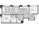 Detailed floor plan showcasing the layout of the living spaces and bedrooms at 155 S Monaco Street Pkwy # 311, Denver, CO 80224