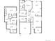 Detailed floor plan of the home showcasing the layout of rooms, including bedrooms and kitchen at 5611 S Sicily Cir, Aurora, CO 80015