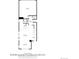 Detailed floor plan illustrating a home's layout featuring a kitchen, living room, and garage at 6018 Beeler Ct, Denver, CO 80238