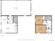 Detailed floorplan showcasing the layout of the first and second floor of the home at 1250 S Monaco Pkwy # 50, Denver, CO 80224