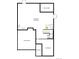 Basement floor plan showing large unfinished area and crawlspace at 4334 Ridgewalk Pt, Castle Rock, CO 80108