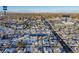 Aerial view of a neighborhood with landmarks, location clearly identified at 12070 E Arizona Ave, Aurora, CO 80012