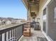 View of a private patio with outdoor seating, with views of the surrounding neighborhood at 11250 Florence St # 20B, Commerce City, CO 80640