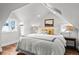 Bedroom featuring neutral color scheme, skylight, hardwood floors and natural light at 815 Gaylord St, Denver, CO 80206