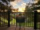 Deck overlooking a beautiful sunset at 5 Catamount Ln, Littleton, CO 80127
