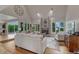 Spacious living room with a fireplace, large windows, and comfortable seating at 5 Catamount Ln, Littleton, CO 80127