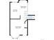 A first-floor floorplan showing the living room, dining area, and kitchen at 1234 Riddlewood Ln, Highlands Ranch, CO 80129