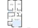 An upper-floor floorplan displays bedrooms, bathrooms, and a walk-in closet at 1234 Riddlewood Ln, Highlands Ranch, CO 80129