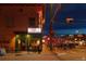 Night view of The Horn, a restaurant and bar at 436 Cherokee St, Denver, CO 80204