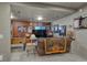 Finished basement with sports decor, TV and game table at 12646 S Dove Creek Way, Parker, CO 80134