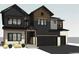 Charming two-story home with stone accents, and a two-car garage showcasing a modern architectural style at 933 Saint Andrews Ln, Louisville, CO 80027