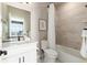 Clean bathroom with bathtub and updated vanity at 4911 Colorado River Dr, Firestone, CO 80504