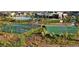 Aerial view of community amenities including pool, basketball, and pickleball courts at 4911 Colorado River Dr, Firestone, CO 80504