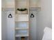 Organized closet space with open shelving and hanging rods perfect for storage at 19044 E 16Th Ave, Aurora, CO 80011