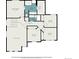 Upstairs house plan featuring primary bedroom, bathrooms, walk in closet, and other bedrooms at 735 Poppy Pl, Highlands Ranch, CO 80129