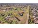Expansive aerial view showcasing the property with large lot and beautiful surrounding landscape and neighborhood at 6360 S Gibraltar Cir, Centennial, CO 80016