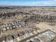 Extensive aerial view showing the property's location and the surrounding community at 20795 Scenic Park Dr, Parker, CO 80138