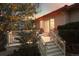 Back deck with steps leading to the yard at 6321 Spotted Fawn Run, Littleton, CO 80125