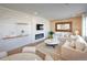 Bright living room with fireplace, modern decor, cozy seating, and stylish accents create a relaxing ambiance at 23751 E 40Th Ave, Aurora, CO 80019