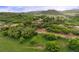 Aerial view of property with greenery and mountain views at 3850 Hopi Dr, Sedalia, CO 80135