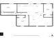 Floor plan showing the basement layout with bedrooms and a hall at 3850 Hopi Dr, Sedalia, CO 80135