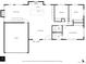 Detailed floor plan showcasing layout of kitchen, living room, bedrooms, and garage in home at 3850 Hopi Dr, Sedalia, CO 80135
