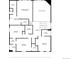 Detailed second floor layout featuring bedrooms, bathrooms, laundry, and walk-in closets at 141 Back Nine Dr, Castle Pines, CO 80108