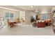 Open concept basement featuring dining and seating areas, perfect for entertaining guests at 17956 Gypsum Canyon Ct, Monument, CO 80132