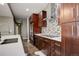Contemporary kitchen showcasing custom cabinetry, quartz countertops, and modern backsplash at 2624 S Race St, Denver, CO 80210