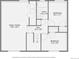Upstairs floor plan showing bedrooms, bathroom, hall, and Gathering room at 14798 E Temple Dr, Aurora, CO 80015
