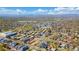 Aerial view of 1385 King St, with Lakewood Gulch Trail in the background at 1385 N King St, Denver, CO 80204