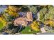 Aerial view of house and surrounding landscape at 2209 Green Oaks Ln, Greenwood Village, CO 80121