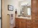 Well-lit bathroom featuring a spacious vanity with cabinets and drawers for ample storage at 20050 Lost Arrowhead Dr, Monument, CO 80132