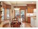 Eat-in kitchen area featuring lots of light and an adjacent door to the outside at 20050 Lost Arrowhead Dr, Monument, CO 80132