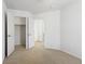 This bedroom includes a closet and modern window treatment for natural light at 134 Laramie Ct, Castle Rock, CO 80104