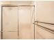 Enclosed tiled shower with sliding doors at 7661 Gray Way, Arvada, CO 80003
