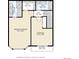 Second floor floor plan includes bedrooms and balconies for relaxation at 1950 N Logan St # 102, Denver, CO 80203