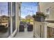 Cozy patio with outdoor seating, string lights, and a charming flower box at 4391 S Nepal St, Centennial, CO 80015