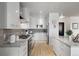 Modern kitchen with stainless steel appliances and sleek white cabinetry at 410 Acoma St # 314, Denver, CO 80204