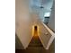 Staircase with carpeted stairs leading up to an open concept living area at 894 S Krameria St, Denver, CO 80224