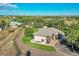 Stunning exterior elevation of a ranch-style home with a circle driveway and views of the property at 10690 County Road One, Longmont, CO 80504