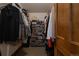 Walk-in closet with well-organized shelving offers ample storage space and functionality at 1260 Hudson St, Denver, CO 80220