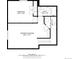 Basement floorplan featuring a recreation room, bedroom, bathroom, and an electrical room at 452 N Finch Ave # 452B, Lafayette, CO 80026