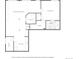 Basement floor plan featuring a recreation room, wet bar, utility room and bedroom with adjacent bath at 8772 S Carr Way, Littleton, CO 80128