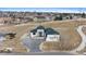 An aerial view of the home and surrounding neighborhood at 10291 E 142Nd Ave, Brighton, CO 80602